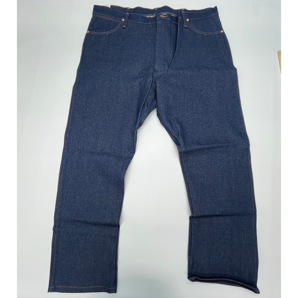 Wrangler Cowboy Cut 13MWZ Jeans 42x30 Indigo Blue Denim Original Fit NWT Western - Picture 2 of 4